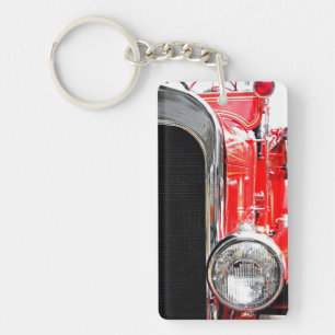 Vintage Fire Truck Key Ring