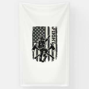 Vintage Firefighter Flag Fight Shirt Design_1 Banner