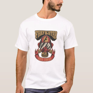 Vintage Firefighter Helmet Life Saver T-Shirt