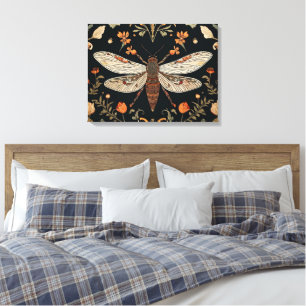Vintage Firefly Garden Canvas Print