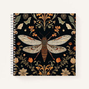 Vintage Firefly Garden  Notebook
