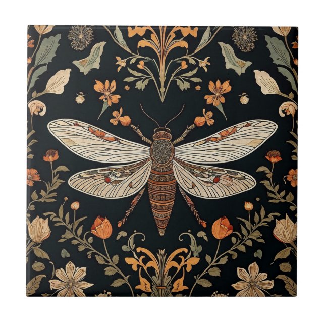 Vintage Firefly Garden  Tile (Front)