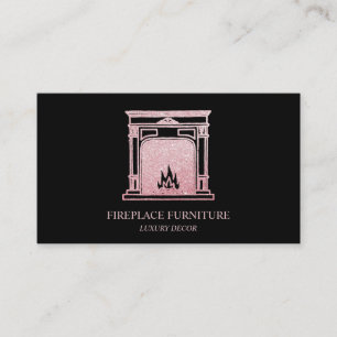 Vintage Fireplace Business Card