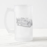 vintage firetruck pencil sketch fireman drawing 