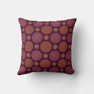 Vintage Fireworks Throw Pillow