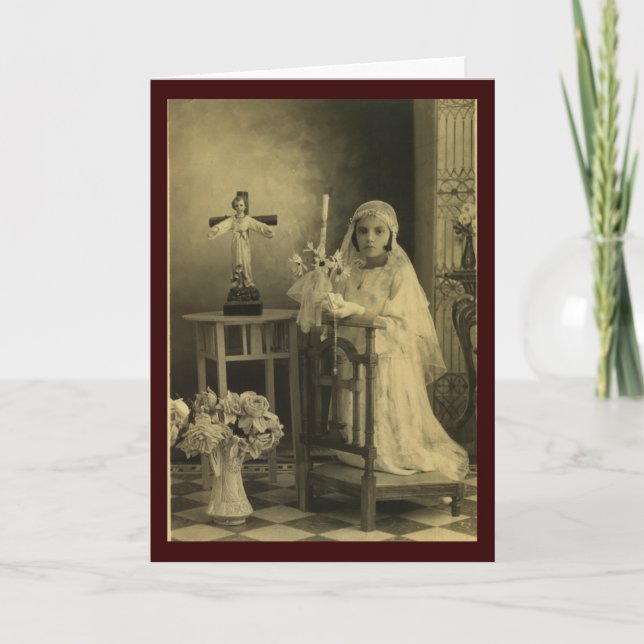 Vintage First Communion Card (Front)