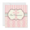 Vintage First Communion Pink Damask Invitation