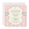 Vintage First Communion Pink Damask Invitation