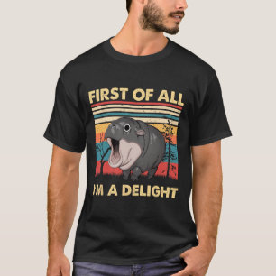 Vintage First Of All I'm A Delight Moo Deng Ba T-Shirt