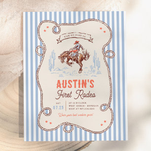 Vintage First Rodeo Cowboy Budget 1st Birthday