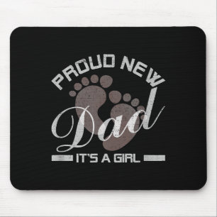 Vintage First Time Daddy Funny Proud New Dad It's  Mouse Mat
