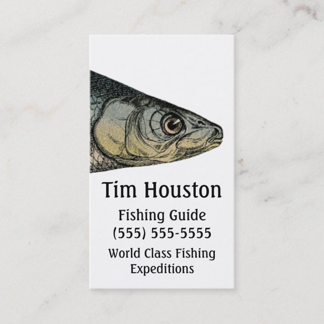 Vintage Fish Business Card (Front)