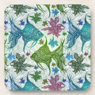Vintage Fish Pattern Coaster