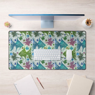 Vintage Fish Pattern Desk Mat