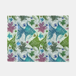 Vintage Fish Pattern Doormat