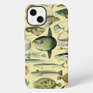 Vintage Fish Scientific Fishing Art iPhone 13 Case