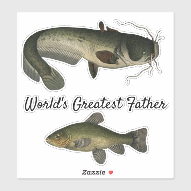 Vintage Fish Worlds Greatest Father (Sheet)