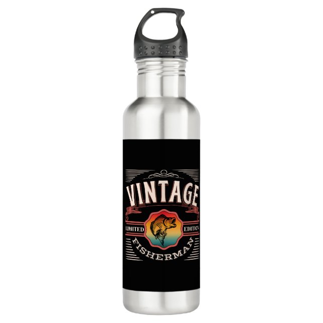 VINTAGE FISHERMAN LIMITED EDITION   710 ML WATER BOTTLE (Front)