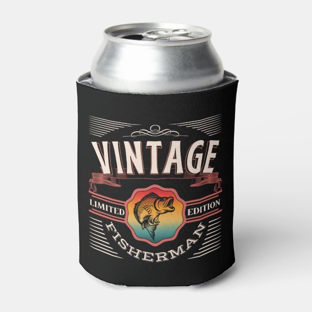 VINTAGE FISHERMAN LIMITED EDITION   CAN COOLER (Can Front)