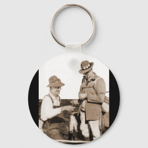 Vintage Fishermen Key Ring