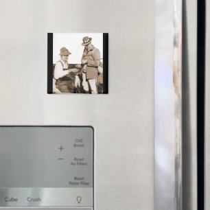 Vintage Fishermen Magnet