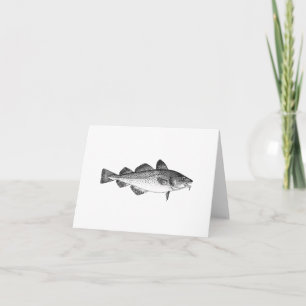 Vintage Fishing - Atlantic Cod Card