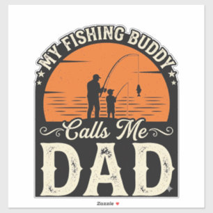 Vintage Fishing Buddy Dad Shirt Design_1