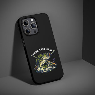 Vintage Fishing Club Bass Fish Retro Emblem iPhone 16 Pro Max Case