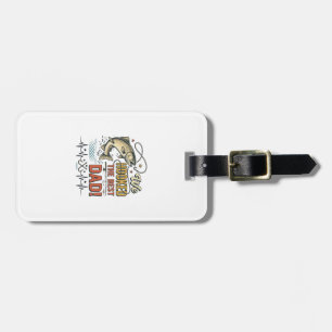 Vintage Fishing Dad We Hooked the Best Dad Vector_ Luggage Tag