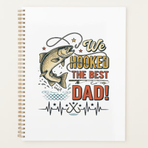 Vintage Fishing Dad We Hooked the Best Dad Vector_ Planner