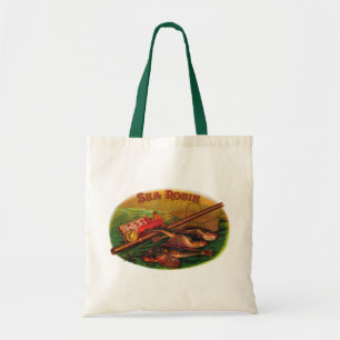 Vintage Fishing Gear Cigar Label Art, Sea Robin Tote Bag