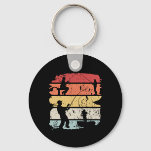 Vintage Fishing Key Ring