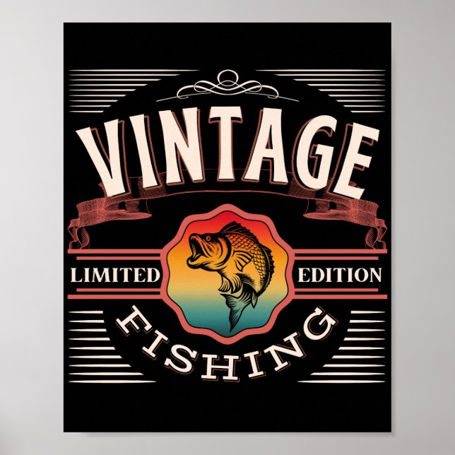 VINTAGE FISHING LIMITED EDITION  POSTER (Front)