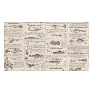 Vintage Fishing Lures: Antique 1900s Fisherman Name Tag