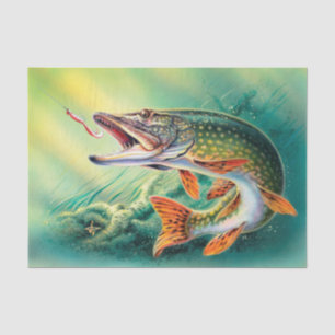 Vintage Fishing party cute tissue Paper