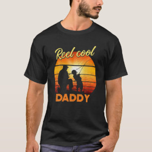 Vintage Fishing Reel Cool Daddy Gift Fathers Day T-Shirt