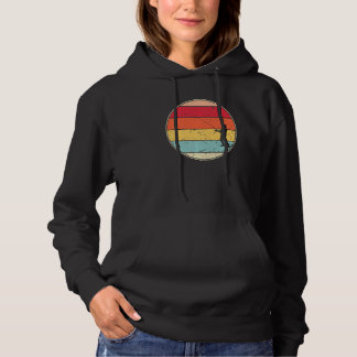 Vintage Fishing Retro Fishing Silhouette Fisherman Hoodie