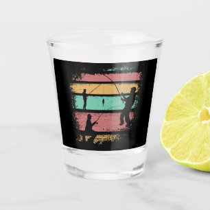 Vintage Fishing Shot Glass