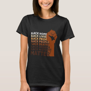 Vintage Fist African Costume Black Pride History A T-Shirt