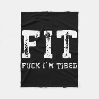 Vintage Fit Gym Fleece Blanket