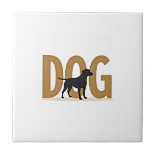 Vintage Fitness Lifestyle Husky Workout Dog Cartoo Tile