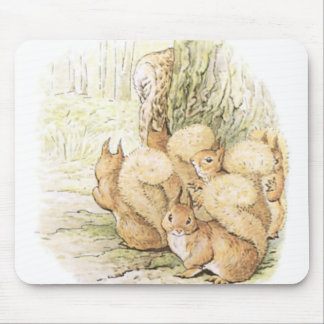 Vintage Five Squirrels Mouse Mat
