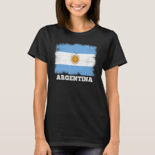 Vintage Flag Argentina Country, Retro Flag Argenti T-Shirt
