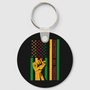 Vintage Flag Black History Black History American Key Ring