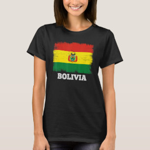Vintage Flag Bolivia Country Retro Flag Bolivian T-Shirt