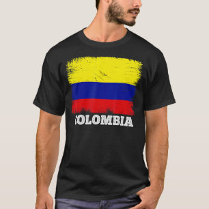 Vintage Flag Colombia Country Retro Flag Colombian T-Shirt