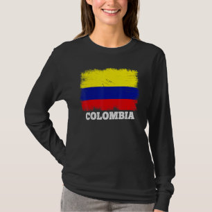 Vintage Flag Colombia Country Retro Flag Colombian T-Shirt