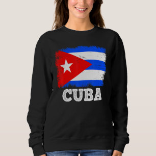 Vintage Flag Cuba Country Retro Flag Cuban Sweatshirt