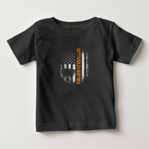 Vintage Flag funny Dog Rottweiler Brother Best Baby T-Shirt