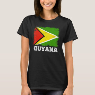 Vintage Flag Guyana Country Retro Flag Guyanese T-Shirt